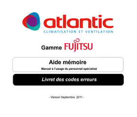 livret code panne Atlantic 2011