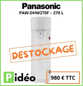 Ballon Panasonic PAW-DHW270F